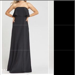 Show Me Your Mumu Monaco Ruffle Gown Black